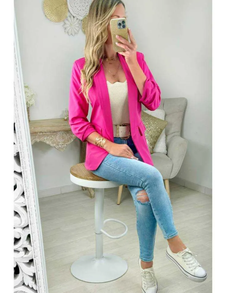 blazer_fuchsia_manches__2.webp My Look Féminin blazer fuchsia manches 3/4 Best