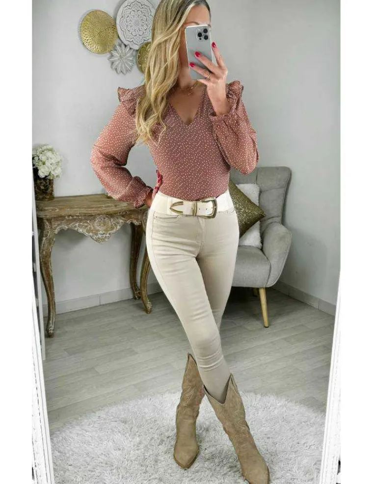 blouse_fluide_rose_blush__1.webp My Look Féminin blouse fluide rose blush & pois Online