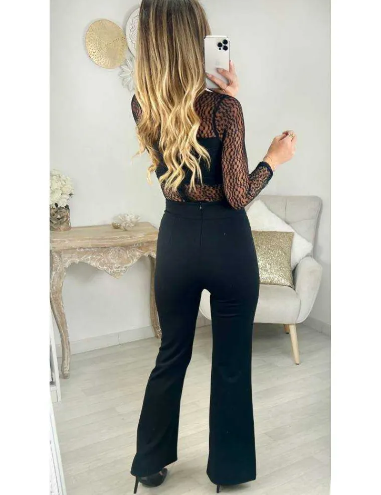 body_noir_buste_amp_manch_1.webp My Look Féminin body noir buste & manches dentelle Outlet