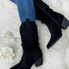 My Look Féminin Bottines noir style daim Best