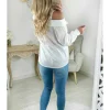 My Look Féminin chemisier blanc effet deux pièces Outlet