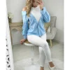 My Look Féminin chemisier bleu ciel effet deux pièces Clearance