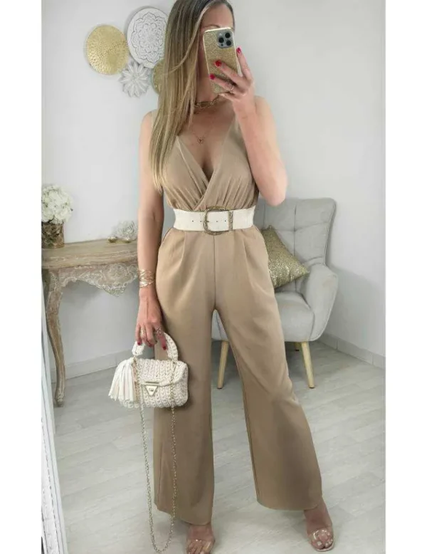 My Look Féminin combi pantalon camel New