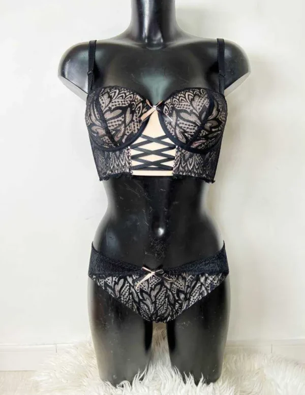 My Look Féminin Culotte effet corset " Nude & Black " Hot