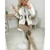 My Look Féminin Gilet beige en maille "coeurs léo" Online