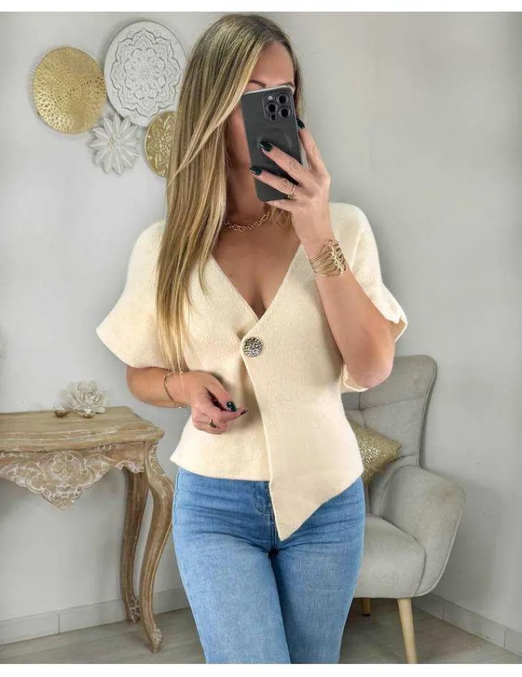 gilet_beige_style_poncho_0.webp My Look Féminin Gilet beige style poncho Fashion