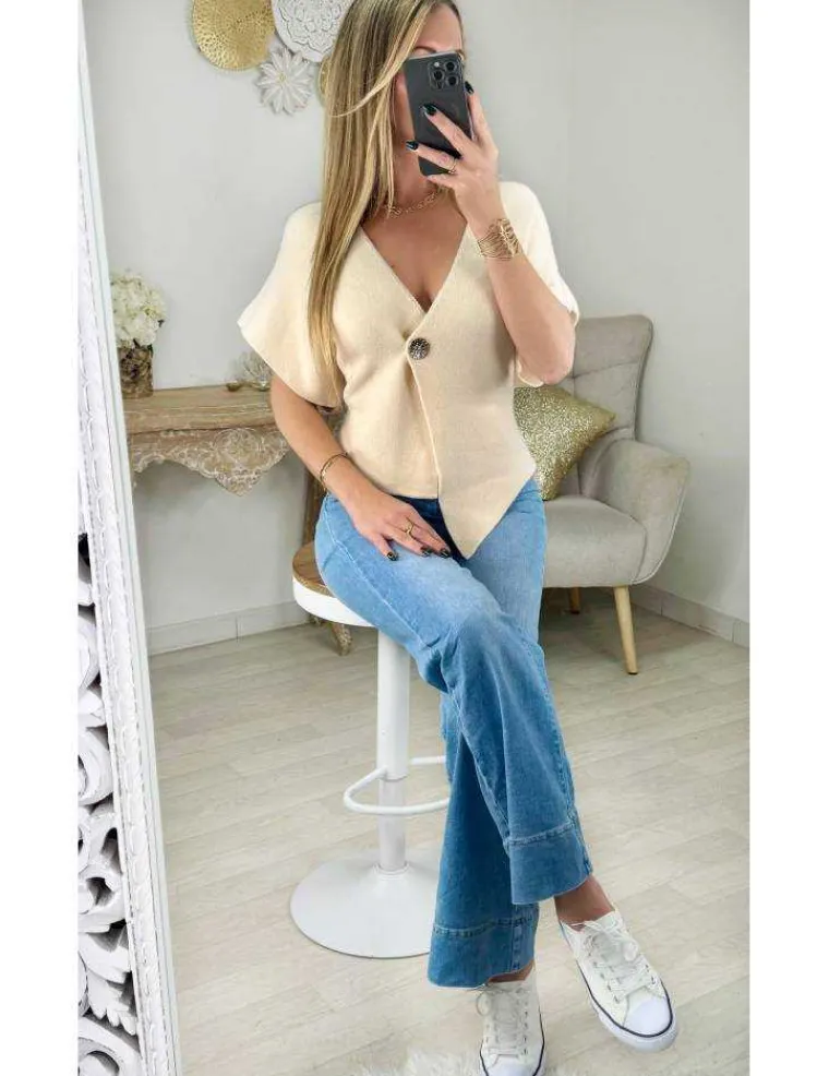 gilet_beige_style_poncho_2.webp My Look Féminin Gilet beige style poncho Fashion