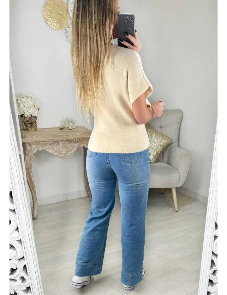 gilet_beige_style_poncho_3.webp My Look Féminin Gilet beige style poncho Fashion