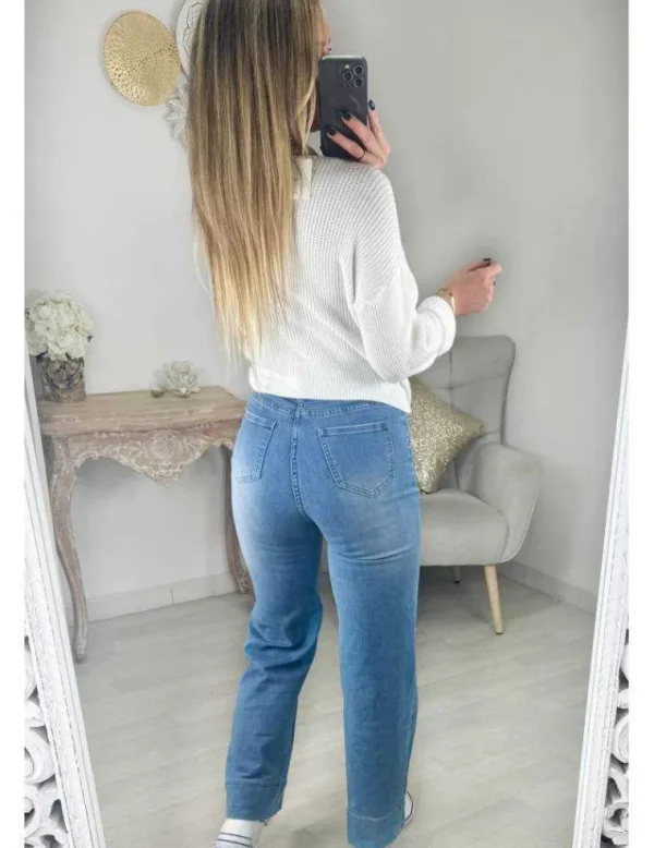 My Look Féminin Gilet blanc boutonné Best