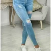 My Look Féminin jeans bleu ciel push-up "used" Sale