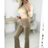 My Look Féminin Jeans droit taupe Fashion