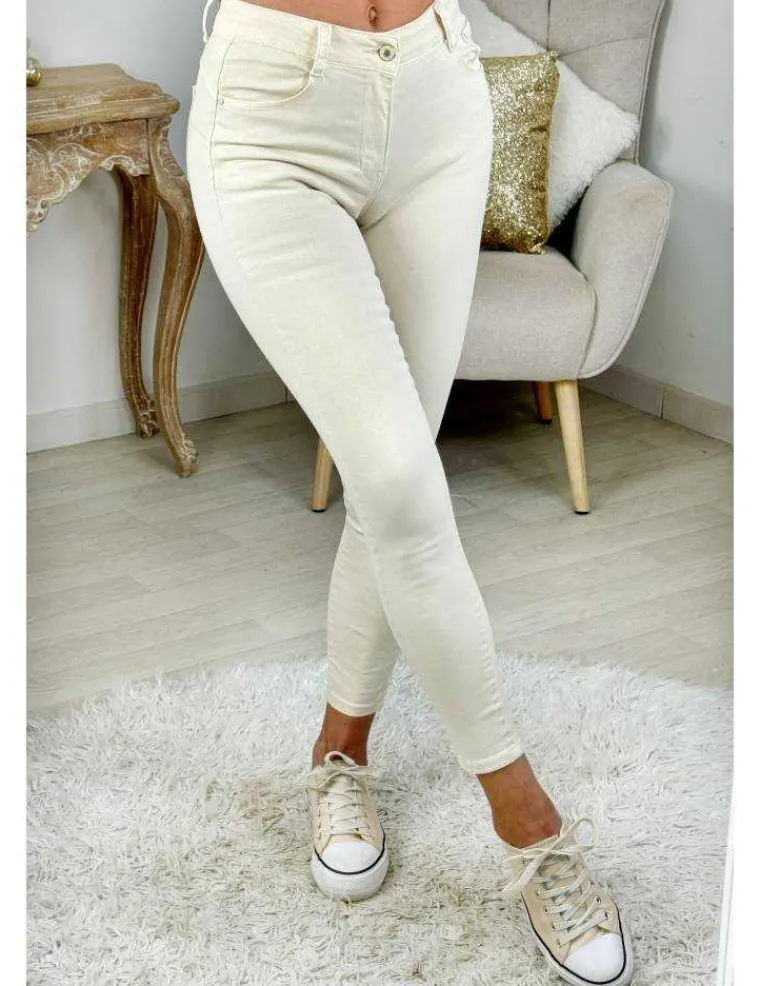 jeans_slim_pushup_blanc_c_1.webp My Look Féminin jeans slim push-up blanc cassé Fashion