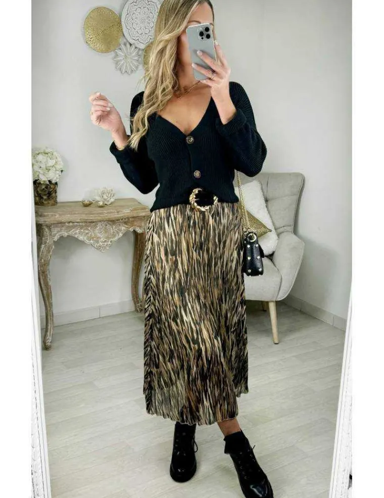 jupe_en_voilage_plisse_mo_0.webp My Look Féminin jupe en voilage plissée motif camel et noir Discount