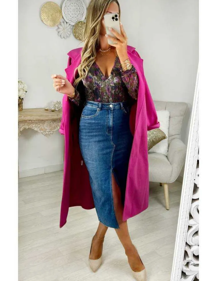 jupe_jeans_longue_fendue_1.webp My Look Féminin Jupe Jeans longue fendue Fashion
