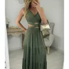 My Look Féminin Jupe longue kaki style lin Best
