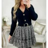 My Look Féminin Ma petite jupe à volants "black & white liberty" Online