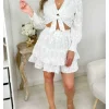 My Look Féminin Ma petite jupe à volants " broderie blanche" Best