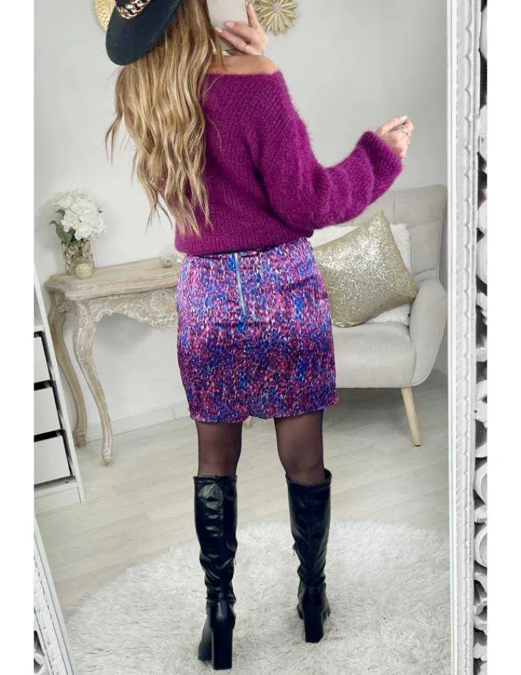 ma_petite_jupe_effet_port_1.webp My Look Féminin Ma petite jupe effet portefeuille "Purple & Blue Print" Online
