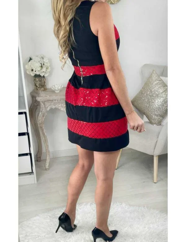 My Look Féminin Ma robe ballon "black/red glitter" Fashion
