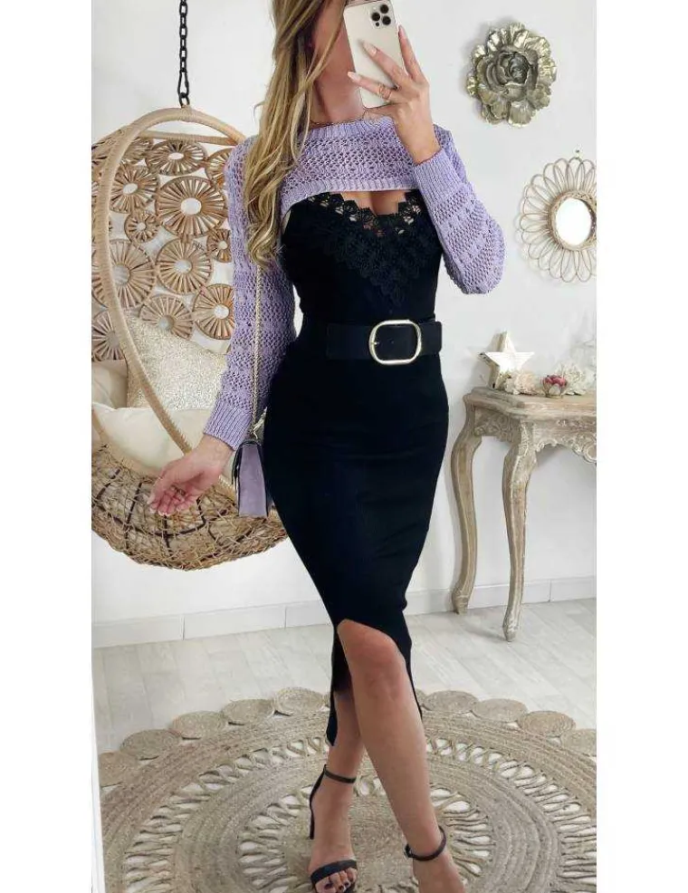 ma_superbe_jupe_black_lon_0.webp My Look Féminin Ma superbe jupe Black longue fendue côtelée Sale