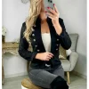 My Look Féminin Ma veste courte "officier" noire Online