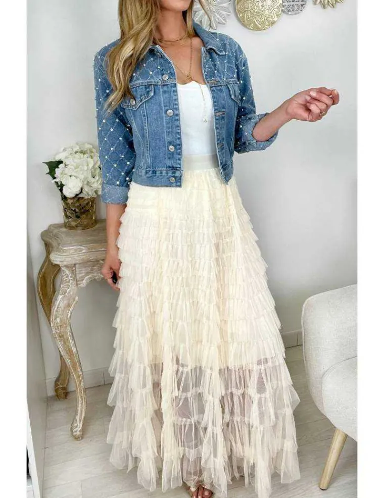 ma_veste_en_jeans_quotso__2.webp My Look Féminin Ma veste en jeans "so diam's" New