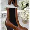 My Look Féminin Mes bottines camel & black "coup de coeur" New
