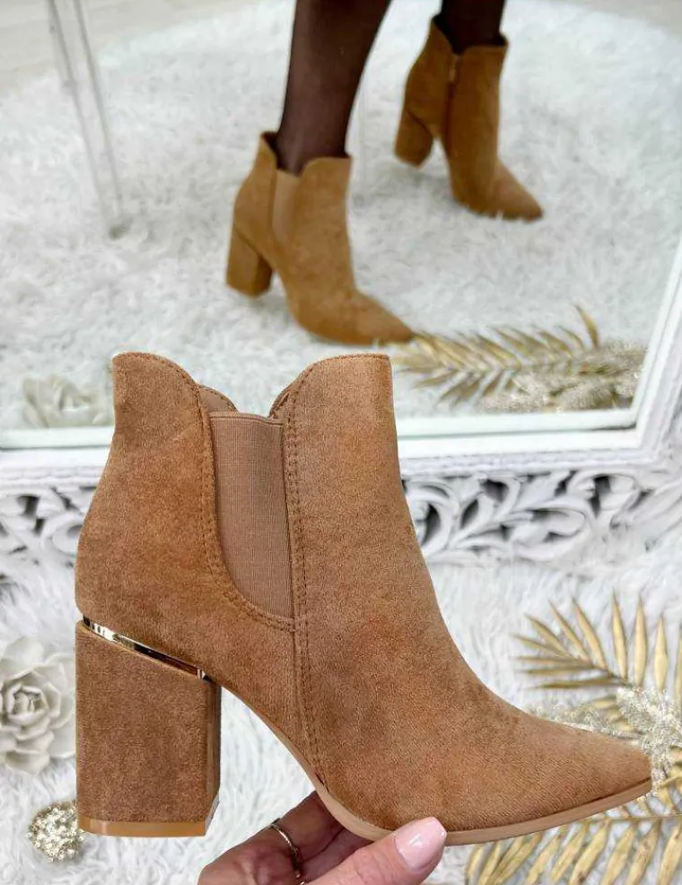 mes_bottines_style_daim_c_0.webp My Look Féminin Mes bottines style daim camel à talons Online
