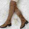 My Look Féminin Mes cuissardes taupe " talons crantés" Fashion