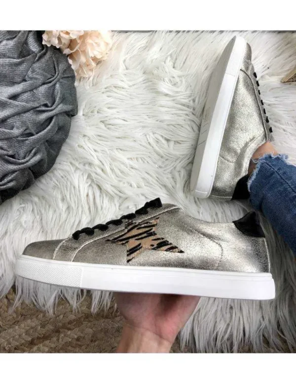 My Look Féminin Mes jolies baskets "gold star" Best