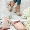 My Look Féminin Mes jolies mules beige "carrées" Best