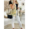 My Look Féminin Mon blazer sans manches vert d'eau "print couture" Fashion