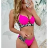 My Look Féminin Mon haut de maillot rose flashy & push up "LOVE" Clearance
