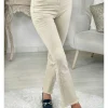 My Look Féminin Mon jeans beige "flare"" Sale