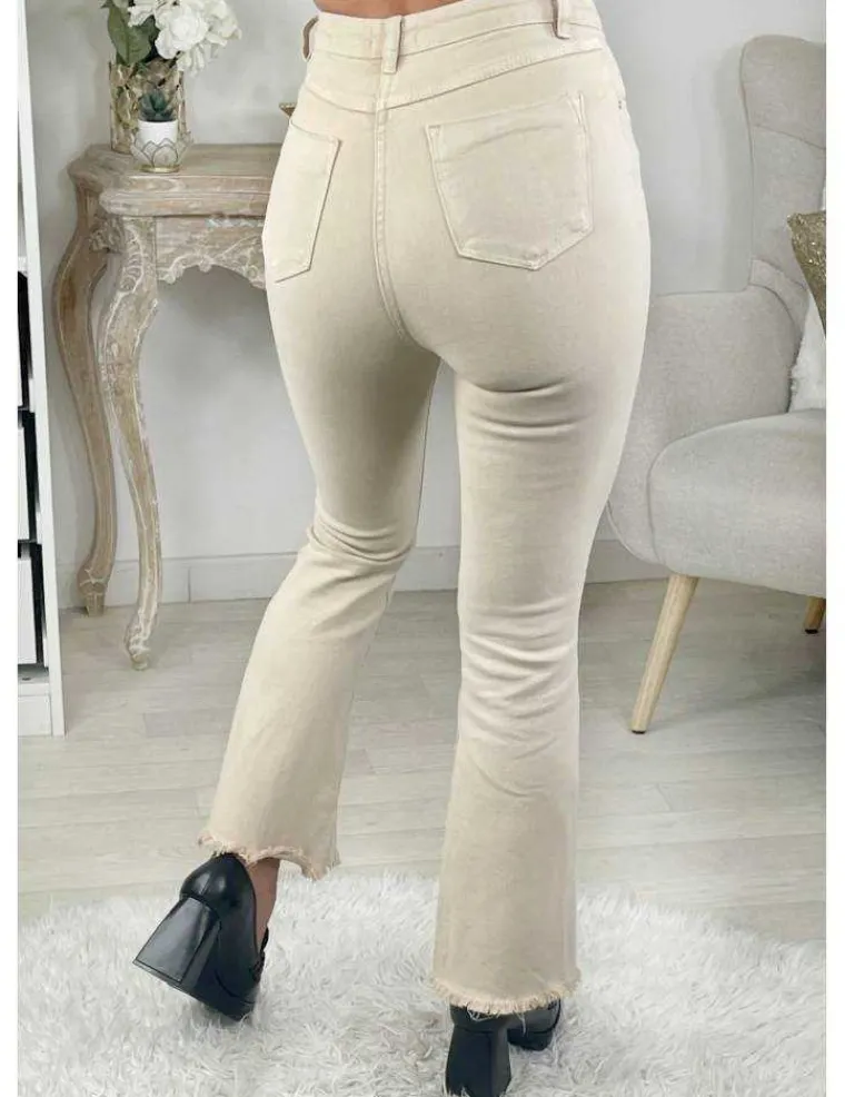 mon_jeans_beige_quotflare_1.webp My Look Féminin Mon jeans beige "flare"" Sale