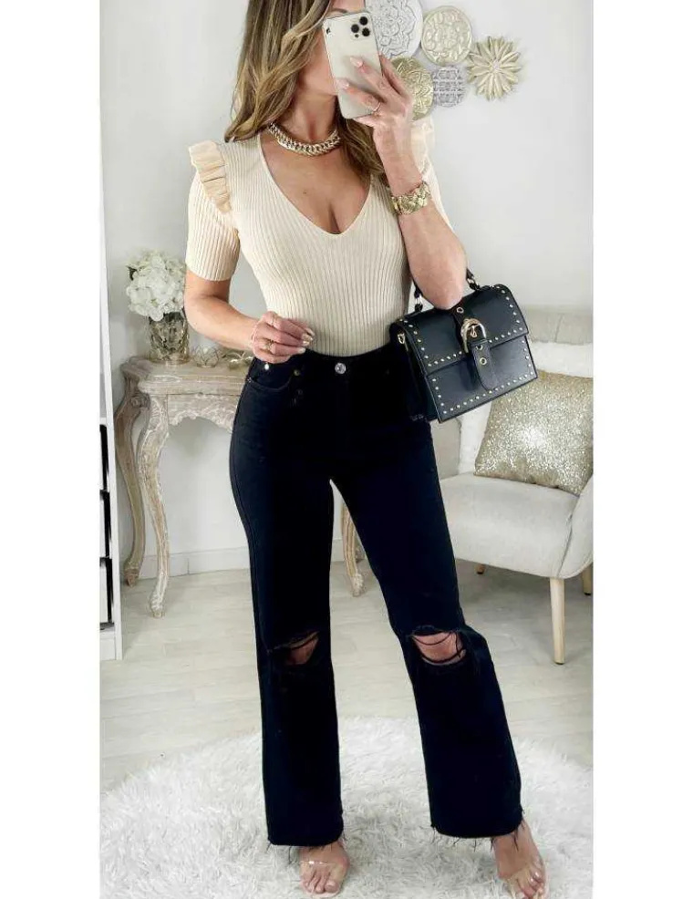 mon_jeans_black__mum_amp__0.webp My Look Féminin Mon jeans black mum & destroy Outlet