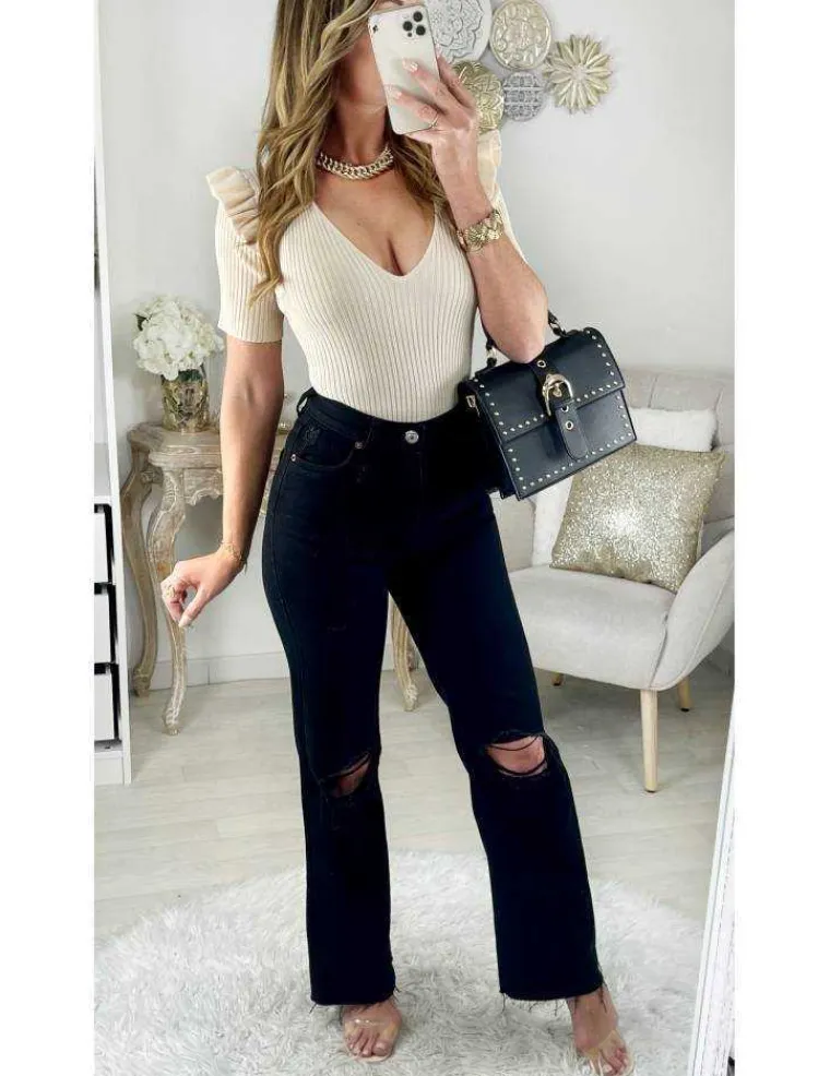 mon_jeans_black__mum_amp__1.webp My Look Féminin Mon jeans black mum & destroy Outlet