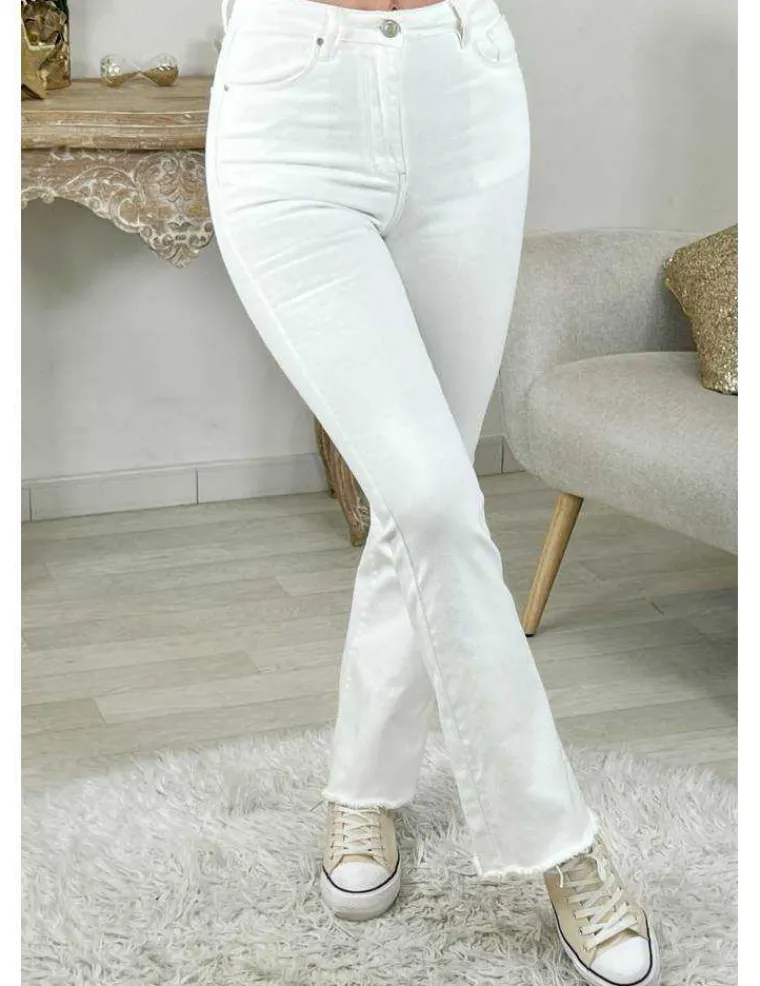 mon_jeans_taille_haute_bl_0.webp My Look Féminin Mon jeans taille haute blanc " flare & used" Best