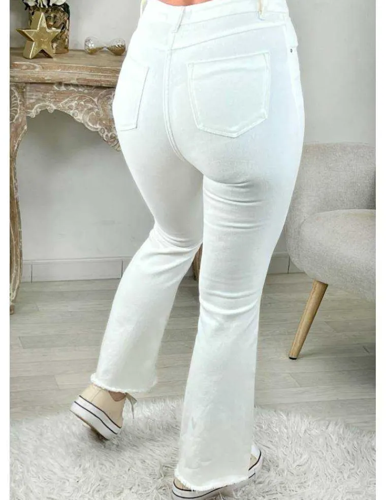 mon_jeans_taille_haute_bl_1.webp My Look Féminin Mon jeans taille haute blanc " flare & used" Best