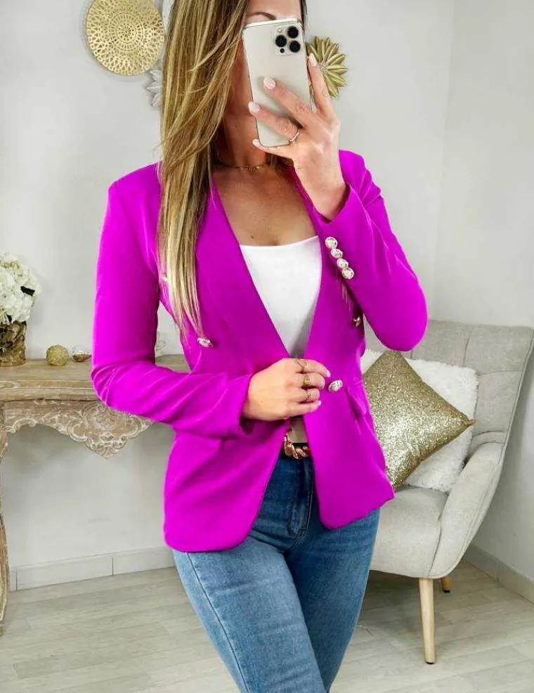 mon_joli_blazer_fuchsiaqu_0.webp My Look Féminin Mon joli blazer fuchsia" boutons dorés" Sale