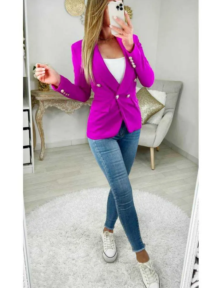 mon_joli_blazer_fuchsiaqu_1.webp My Look Féminin Mon joli blazer fuchsia" boutons dorés" Sale