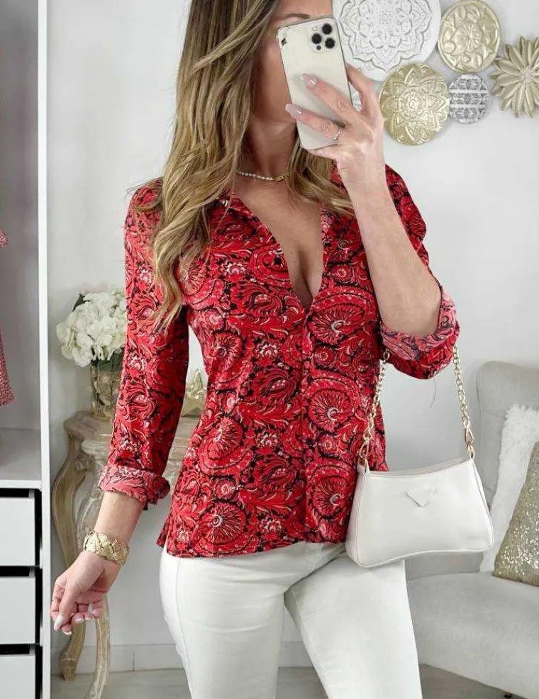 mon_joli_chemisier_satin__1.webp My Look Féminin Mon joli Chemisier satiné "Red cachemire" Hot