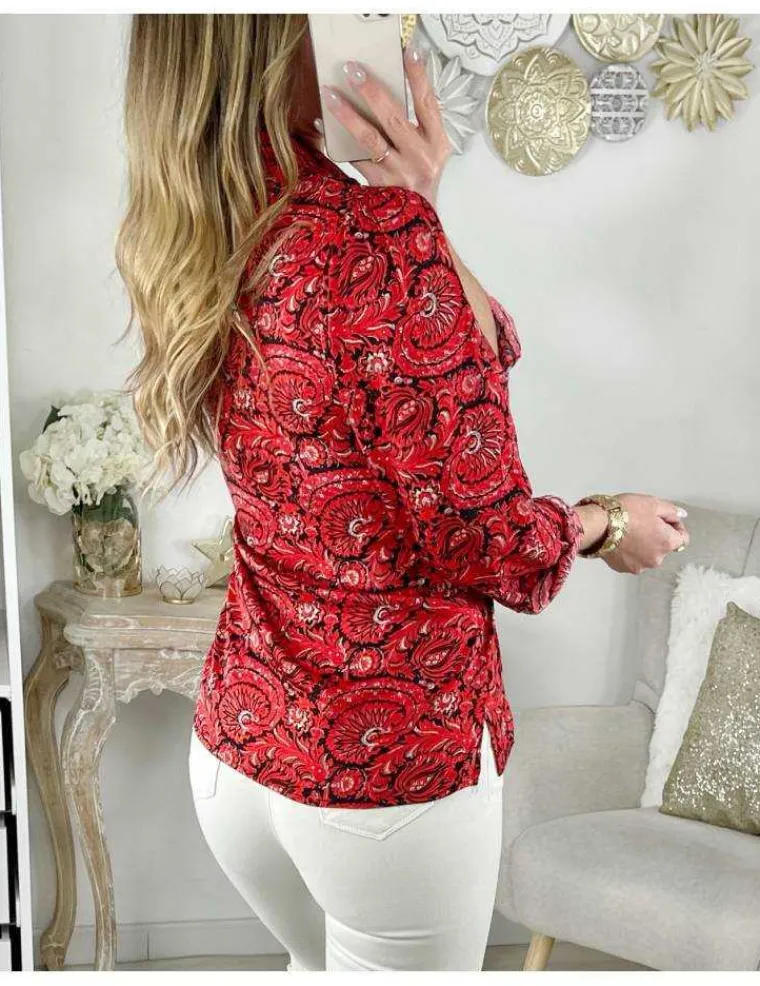 mon_joli_chemisier_satin__2.webp My Look Féminin Mon joli Chemisier satiné "Red cachemire" Hot