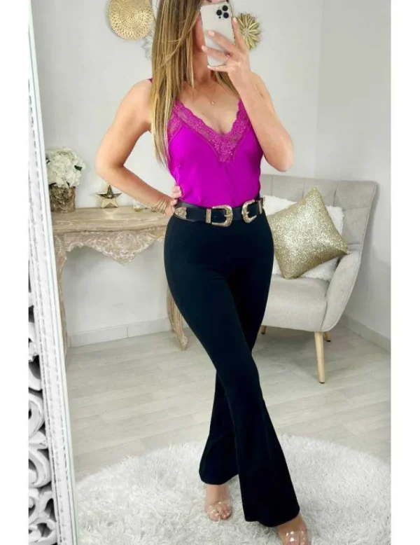 My Look Féminin Mon pantalon noir " bas évasé" Discount