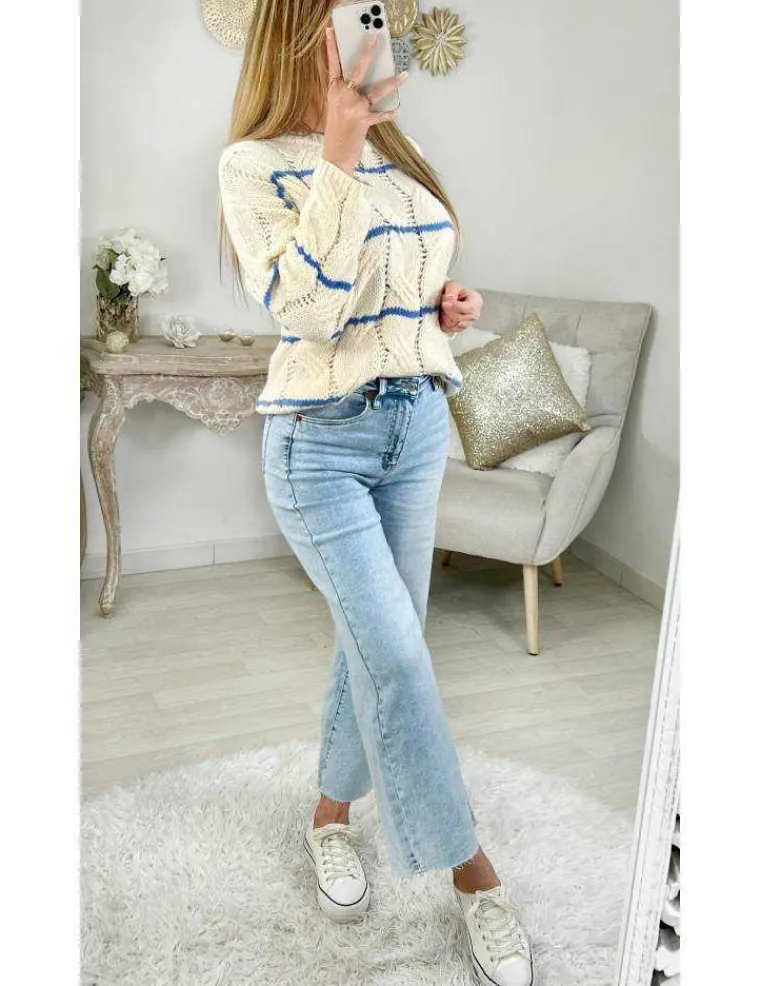 mon_pull_cream_amp_blue_q_0.webp My Look Féminin Mon pull cream & blue "ajouré et torsadé" Discount