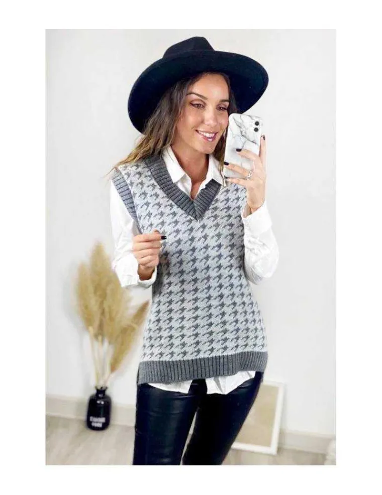 mon_pull_sans_manches_gre_0.webp My Look Féminin Mon pull sans manches grey "pied de poule" Online
