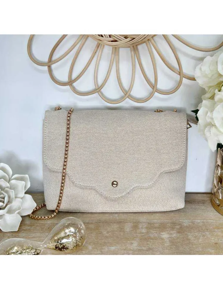 mon_sac_beige_scintillant_1.webp My Look Féminin Mon sac beige scintillant " gold chain" Online