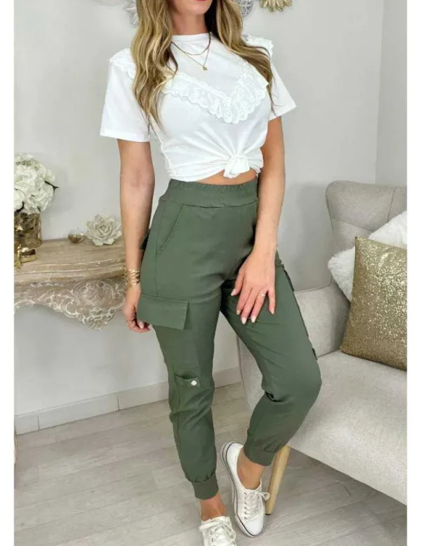 My Look Féminin Mon top blanc " buste volant & brodé" Fashion
