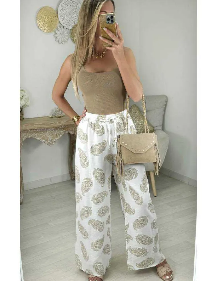 pantalon_lger_style_lin_m_1.webp My Look Féminin pantalon léger style lin motifs camel Best