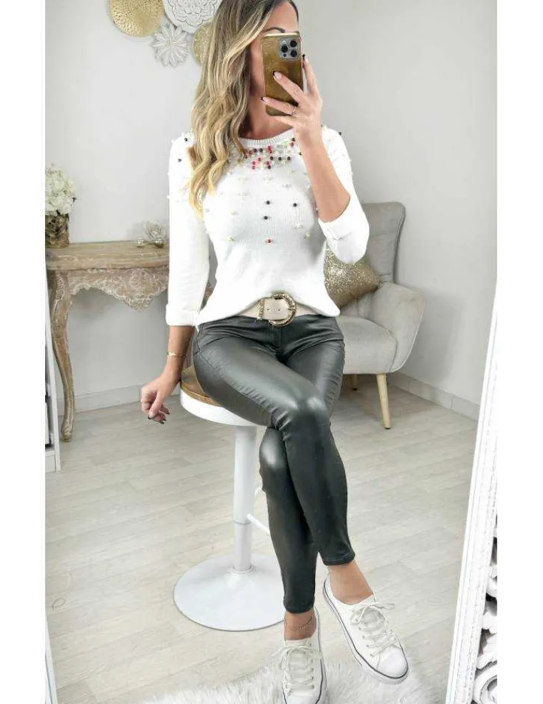 pull_en_maille_blanc_col__0.webp My Look Féminin pull en maille blanc col perles Best
